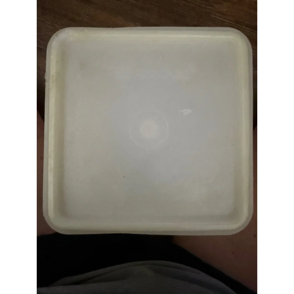 Vintage Tupperware Modular Mates Container White‎ Square Canister Lid #231